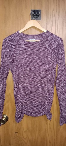 T-shirt Manches Longues Athleta Col V Pale Purple - Taille M, Occasion Très Bon état
