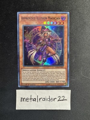 Yugioh Apprentice Illusion Magician LED6-EN007 Super Rare 1st Edition Near Mint