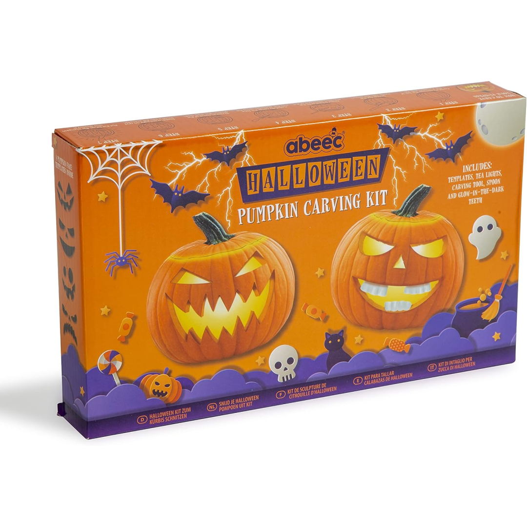 Abeec Halloween Pumpkin Carving Kit - Contains Pumpkin Carving Tools