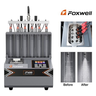 Car Ultrasonic 6-Cylinder Fuel Injector Cleaning Tester Cleaning Machine GDI EFI