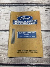 Vtg Ford Industrial Engines Jf 223 6 Cylinder Ohv Engine Owners Manual 1955 Book