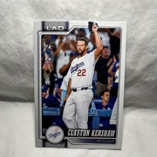 Topps 2026 Series 1 Clayton Kershaw #22 Base Set Los Angeles Dodgers MLB Card