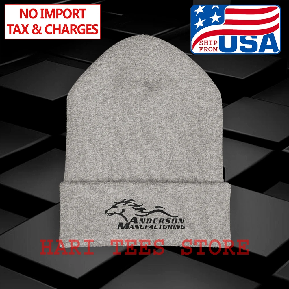 Anderson Manufacturing Guns Firearms Adult Winter Grey Classic Beanie Hat