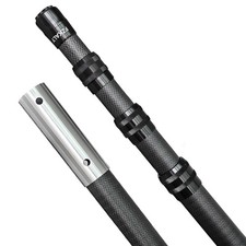 15 FT Telescoping Carbon Fiber Pool Cleaning Pole Lightweight Adjustable