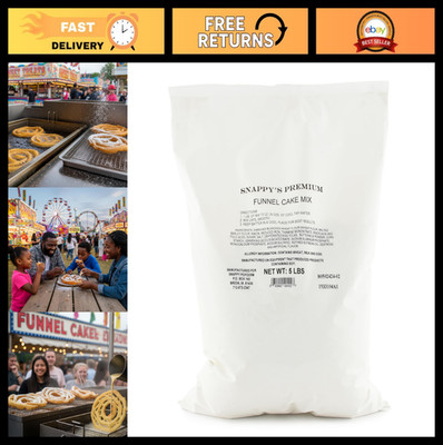 Delicious Funnel Cake Mix - 5 lb Bag, Easy to Use, Perfect for Festivals & Parti