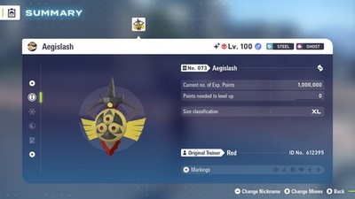  6 IVs Shiny Alpha Battle Ready Aegislash | Pokémon Legends: Z-A 