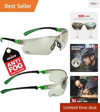 Durable Wrap-Around Tinted Safety Glasses with Enhanced Anti-Fog Technology