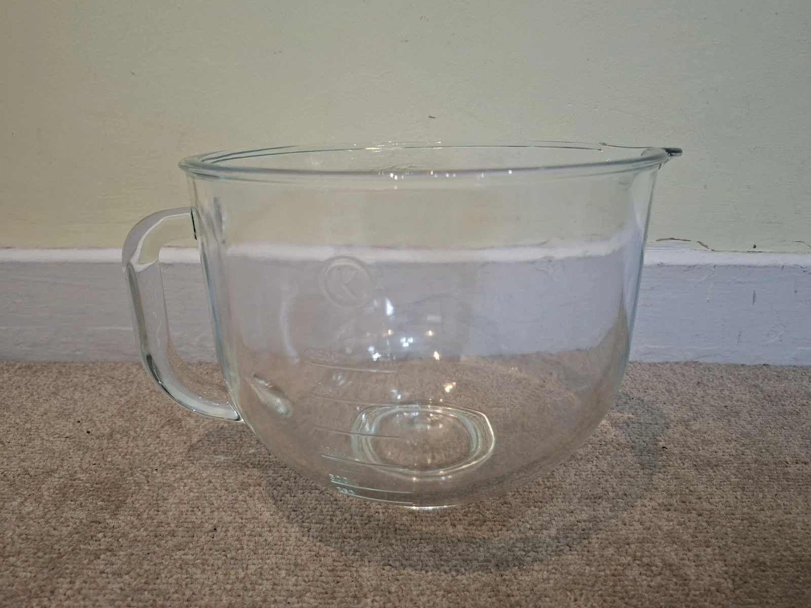 Kenwood kMix Glass Mixing Bowl KMX75, KMX750, KMX760 - NO BASE LUG RING INCLUDED