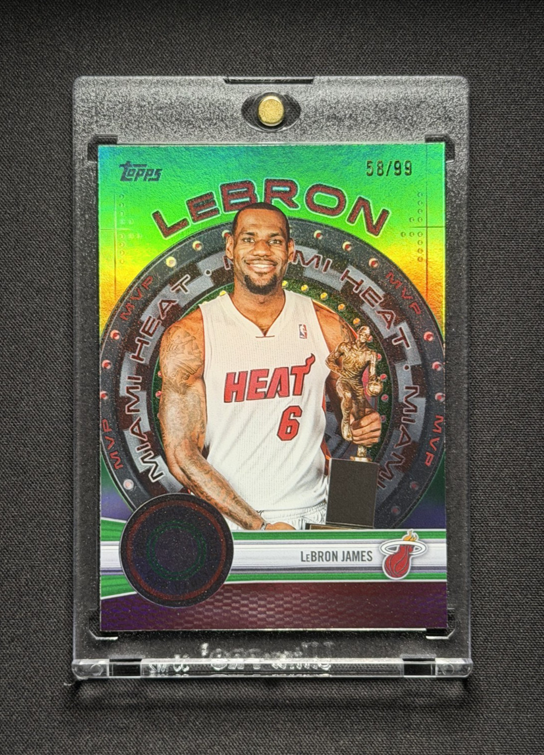 Lebron James 💥🏀 MVP VAULT GREEN RAINBOW /99! 2025-26 Topps Basketball