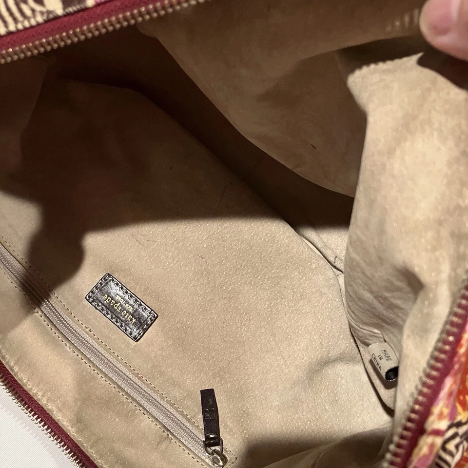 Bolso de Hombro KATE SPADE Vintage Patrón Floral Hobo Raro Multicolor Foto 4 de 4