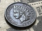 1897 Indian Head Cent XF++ Great LIBERTY Nice Diamonds & Solid Necklace Free S&H