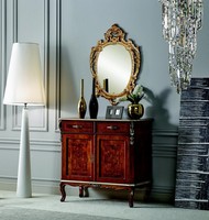 Holz Italienische MöBel Design MöBel Stil Barock 2Tlg Kommode Mit Spiegel Neu