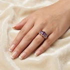 Luscious Color Change Alexandrite 6.05Ct 925 Sterling Silver Three Stone Rings