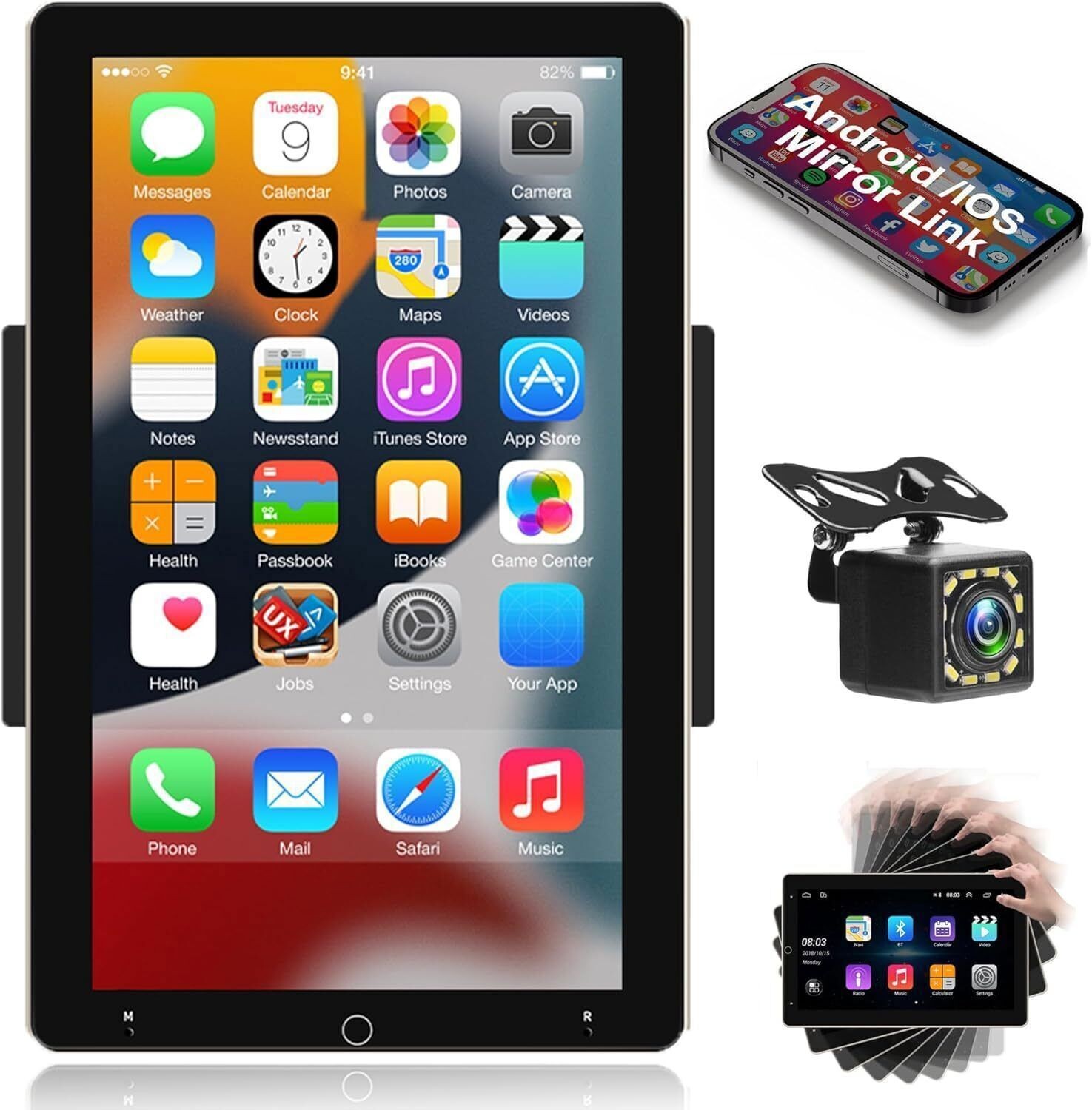 10.1" Pantalla Para Jeep Patriot 2009-2017 Apple Carplay Radio de coche estéreo