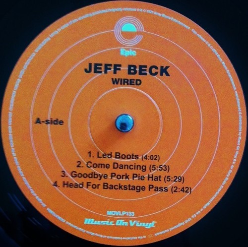 Jeff Beck - Wired (LP, Album, RE, RM, 180) (Mint (M)) - Picture 3 of 4