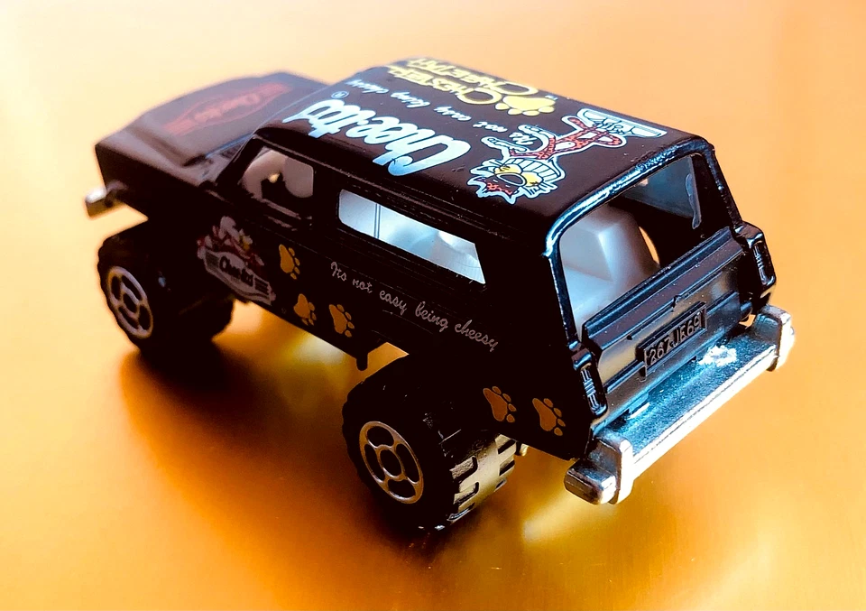 VTG 1980s JEEP CHEROKEE—MAJORETTE #236 1/64—CHESTER CHEETAH CHEETOS PROMO—FRANCE - Image 4 of 4