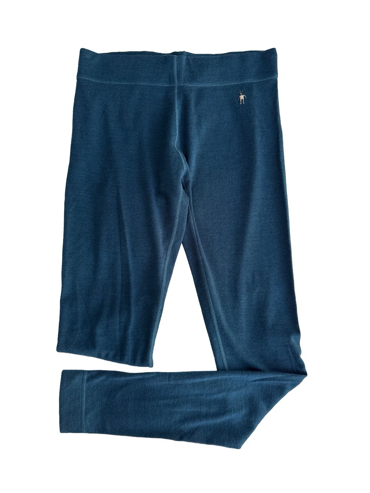 Smartwool 250 Merino Wool Base Layer Pants Women's L Thermal Bottoms TEAL BLUE