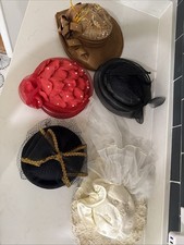 Vintage Hats Lot Ladies Pill Hat, 50s 60s, Costume Derby