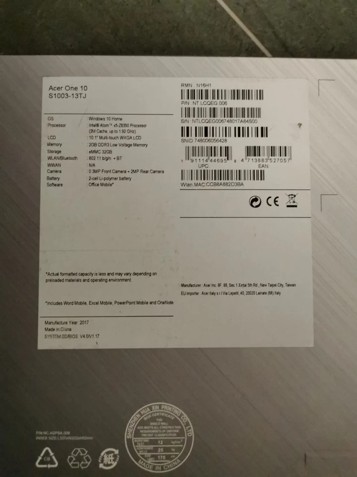 Acer One 10 2 In 1 Tablet Laptop - Bild 3 von 3