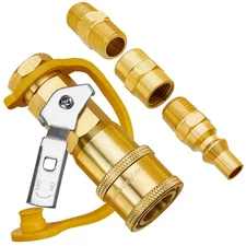 1/4 RV Propane Quick Connecting Fitting Gas Quick Connect Fittings Kit