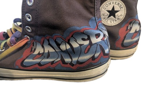 Converse Graffiti High Tops Shoes Size Men’s 12 - Picture 3 of 8