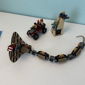 LEGO 7235 Pharaoh's Quest 2011 Cursed Cobra Statue Minifigs Manual Complete