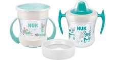 NUK Mini Cups Set Mint/Turquoise tazza 3 in 1 6m Neutral 160 ml