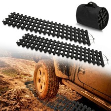 2x Traktionsmatte Traktionshilfe 80/100cm Anfahrhilfe Grippmatte Sandbleche