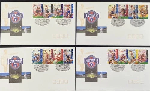 Australia 1996 AFL Centenary FDC's (4)