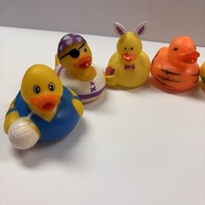 Rubber Ducks Assortment/Bulk Duckies Jeep Duck Bath Toys Qty 7
