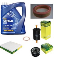 MANN-FILTER Inspektionspaket Mannol 5L Special Plus 10W-30 FüR Renault Megane