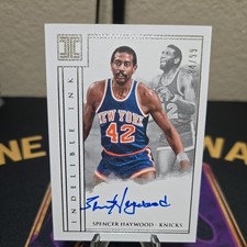 Spencer Haywood 2017-18 Panini Impeccable Indelible Ink Auto /99 knicks #II-SHW