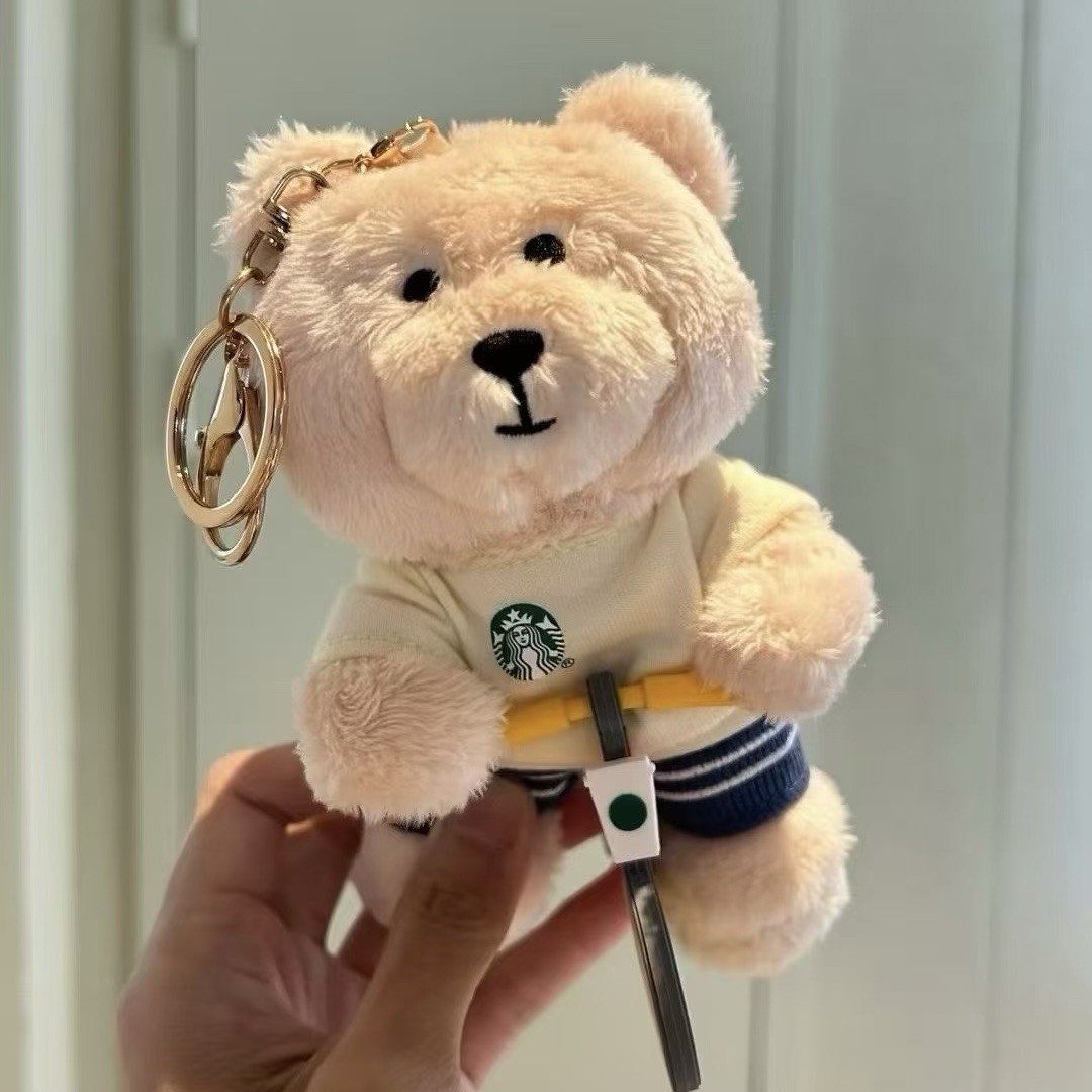 Starbucks 2025 China Autumn Ride Bike Mini Bear Toy | eBay