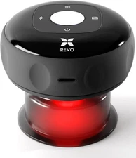 REVO The Original 4-in-1 Smart Cupping Therapy Massager, Red Light 1 Pack 