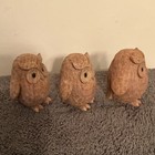  Owl Figurines Set of 3 Decorative Collectible Sculptures 3 1/2” high — photo 2