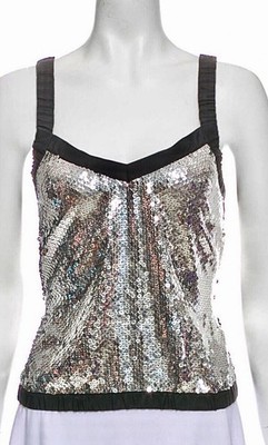 CHANEL Pailletten Top 100% Original