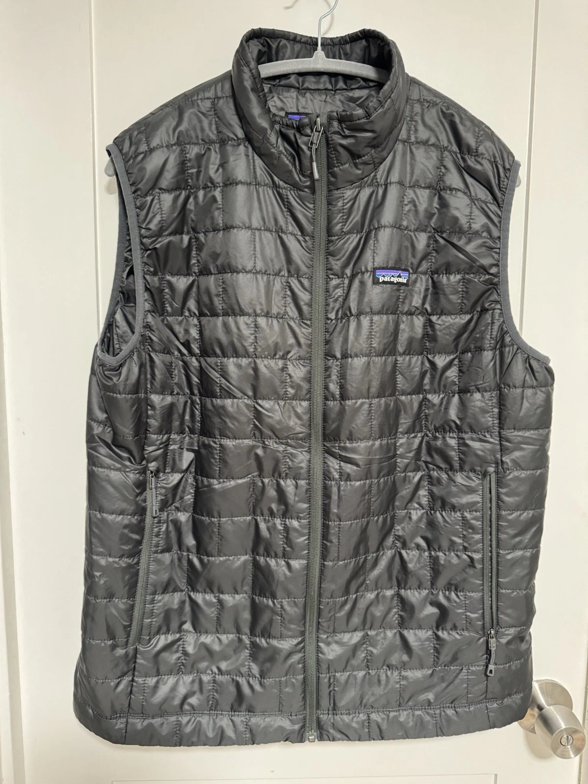Patagonia Vest Mens Large Forge Grey Nano Puff Quilted Primaloft STY84241