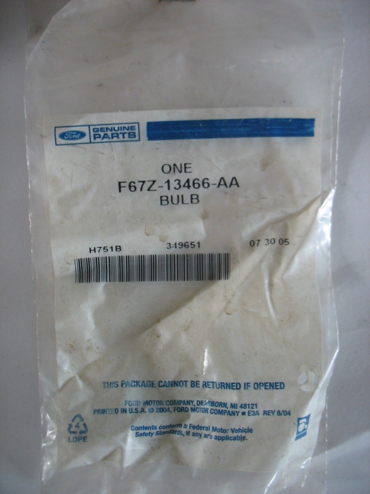 NEW NOS FORD OEM 0306 Crown VictoriaSide Marker Light Bulb F67Z13466AA eBay