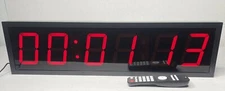 Large 4” Digits LED Count Down/Up Clock XL46R New In The Box 6x26”