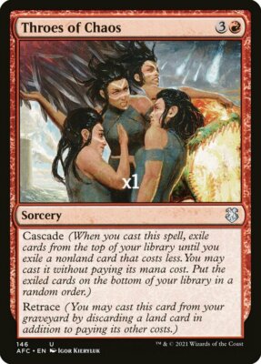 MTG Commander: Adventures in the Forgotten Realms AFC Throes of Chaos MINT