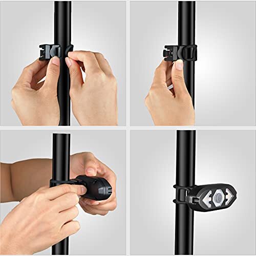 Bike Tail Light with Turn Signals Wireless Remote Control Waterproof Bicycle - Picture 7 of 7