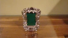 Lillian Vernon Picture Frame SMALL RECTANGLE SILVER PLATE ~ NEVER USED Vtg
