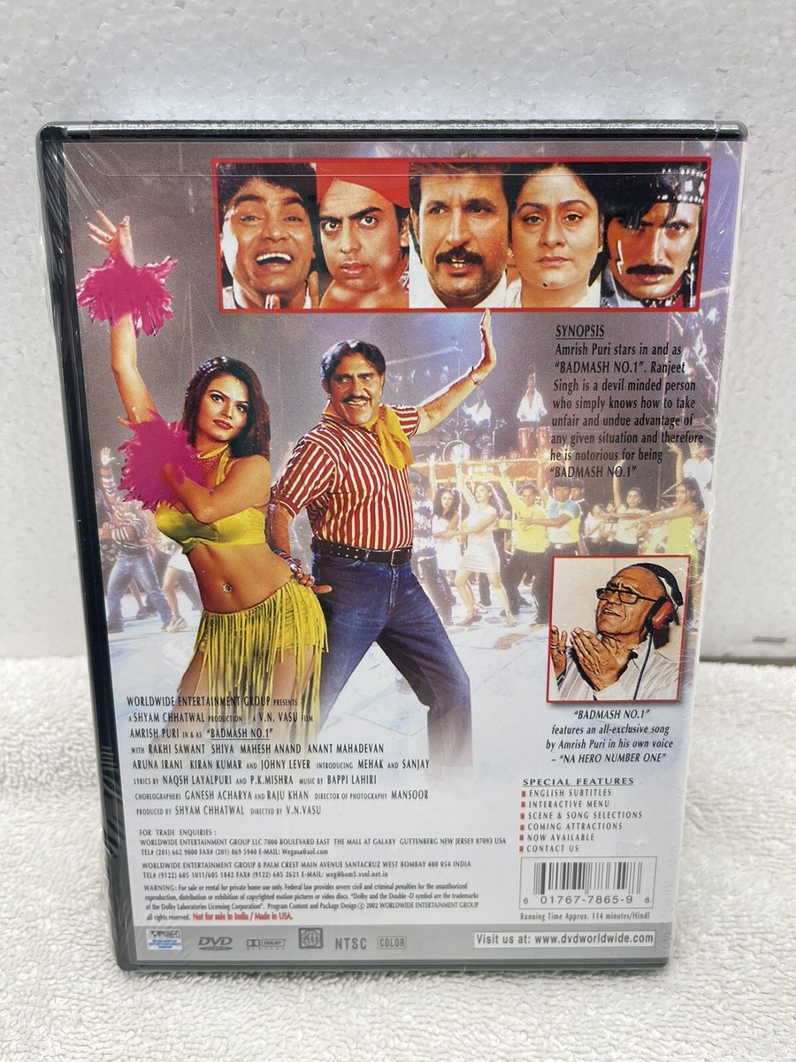 amrish puri in Badmaash no dvd bollywood movie
