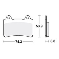 TRW BremsbeläGe Passend Vorn FüR Yamaha TZR 250 Bj. 1987-1990