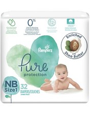 Diapers Newborn/size 1 8-14 Lbs 32 Count -Pampers Pure Protection Disposable
