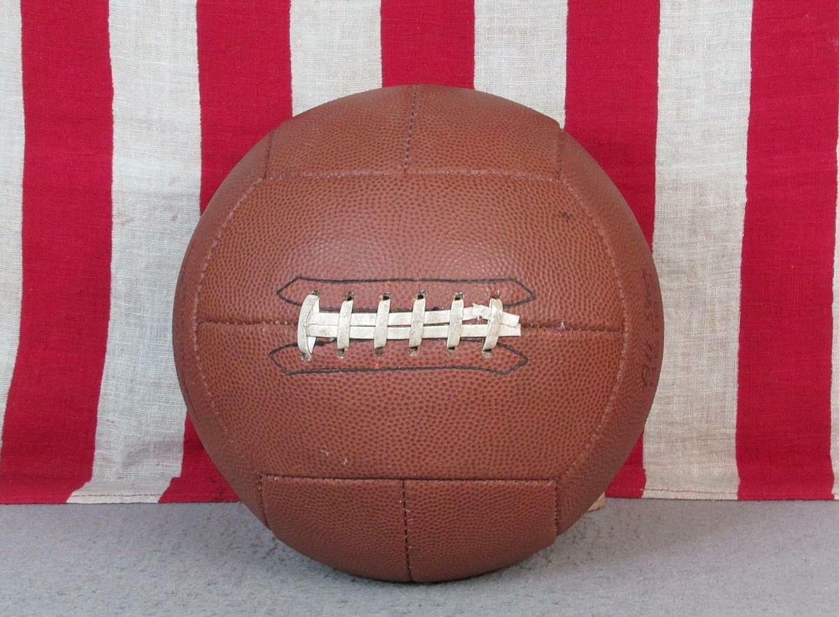 Vintage 1940s Wilson Leather Soccer Ball Laces American Player NOS