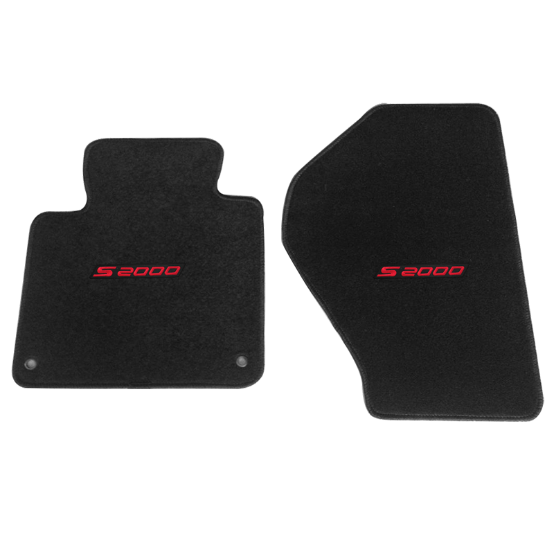 For 0009 Honda S2000 AP1 AP2 Floor Mats Black Front Nylon Carpets w