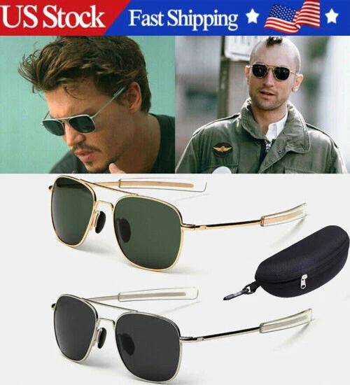 Aviator Premium Military Pilot Ultraviolet Mens Polarized Sunglasses | eBay