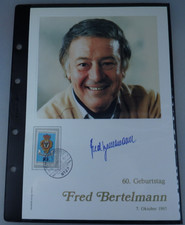 Autograf odręczny Fred Bertelmann Philswiss 1985 (112145)