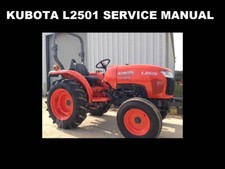KUBOTA L2501 TRACTOR WORKSHOP MANUAL -440pg for L-2501 Service Tuning & Repair